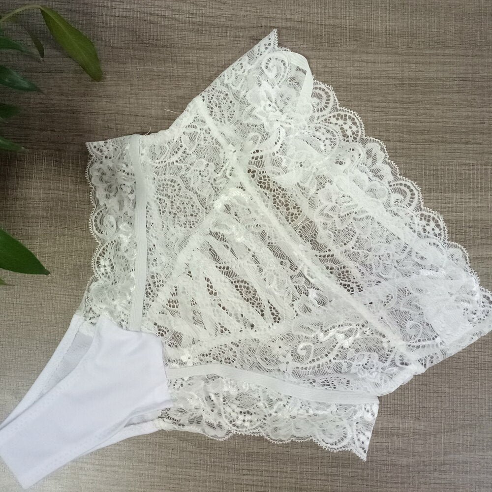 Culotte taille-haute dentelle - Dentelle-Avenue
