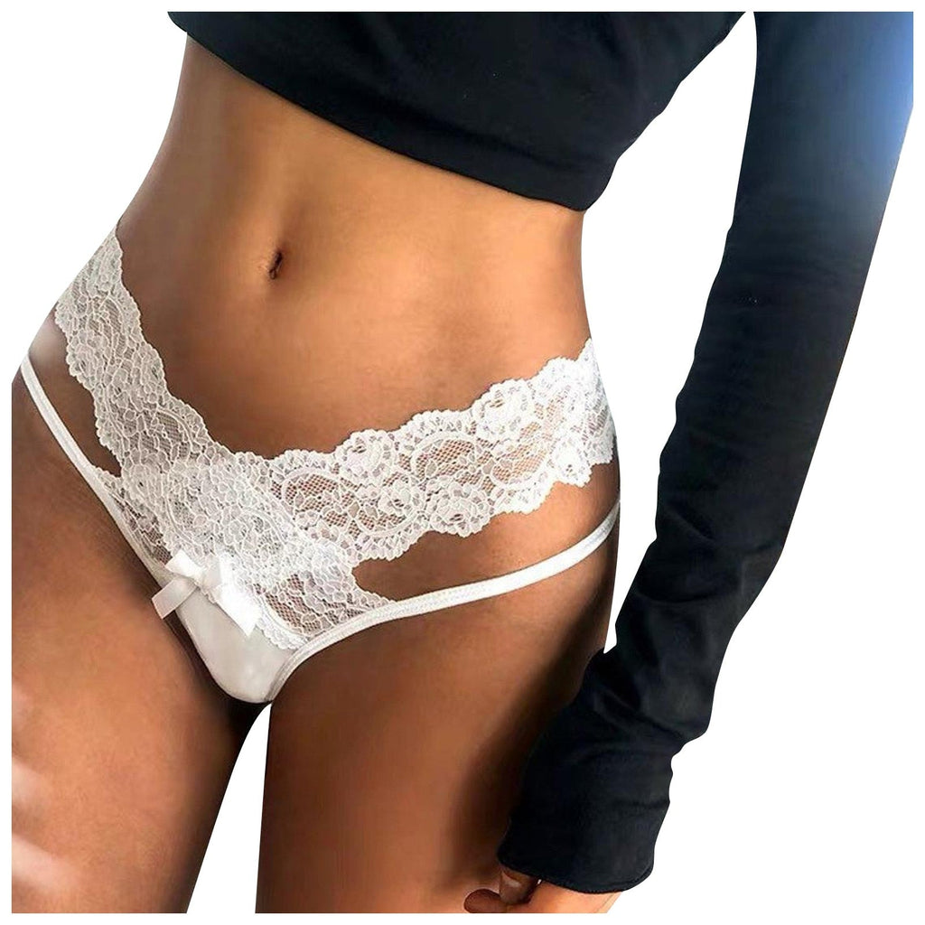 String en V avec motifs dentelle - Dentelle-Avenue