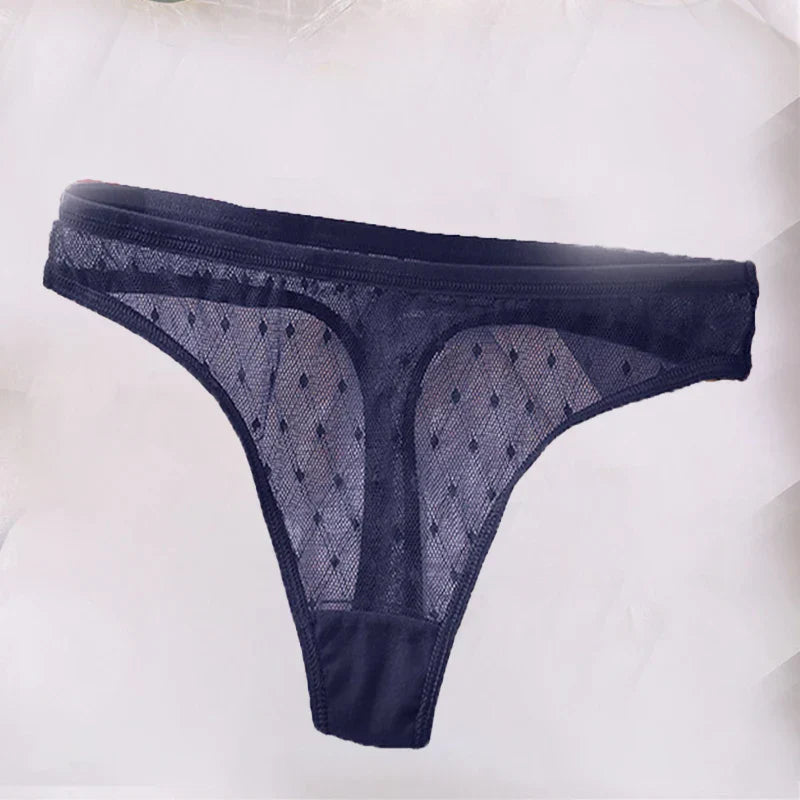 Bikini transparent à pois - Dentelle-Avenue