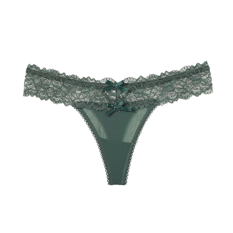 String taille basse en dentelle - Dentelle-Avenue