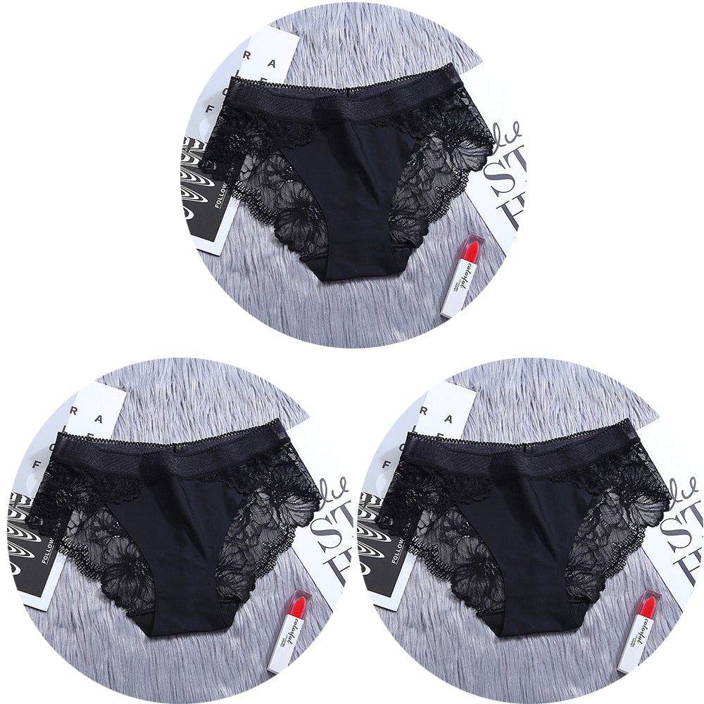 Lot de Culotte nylon et dentelle - Dentelle-Avenue