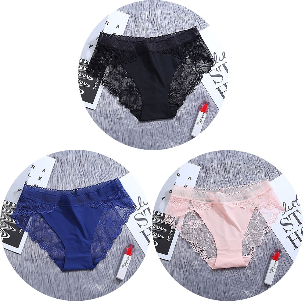 Lot de Culotte nylon et dentelle - Dentelle-Avenue