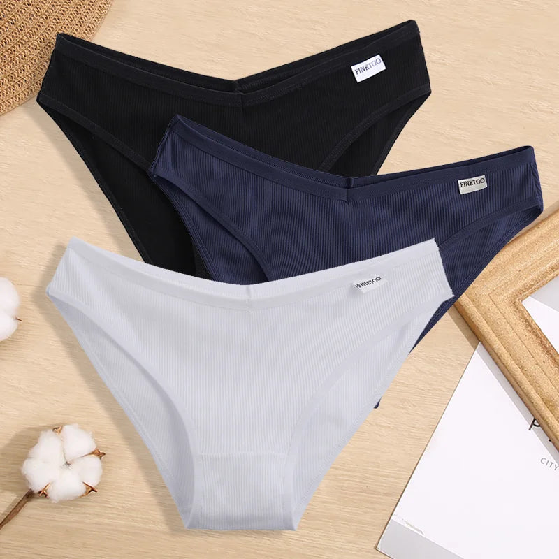 Lot de culottes coton taille basse - Dentelle-Avenue