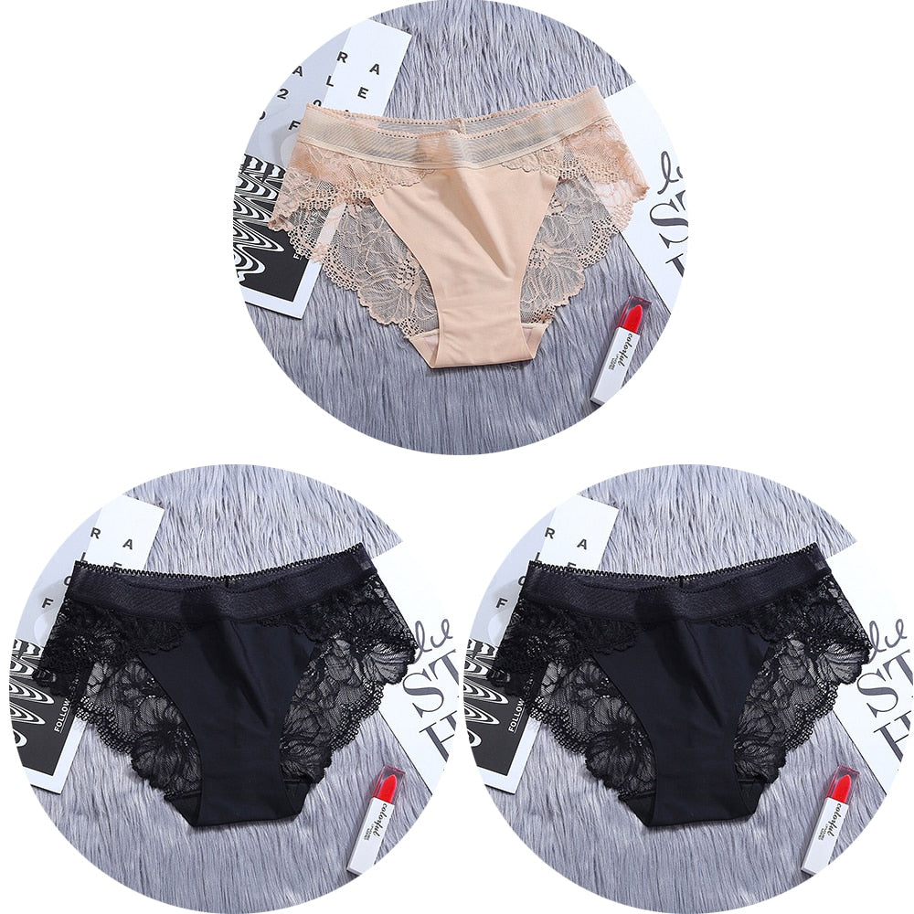 Lot de Culotte nylon et dentelle - Dentelle-Avenue