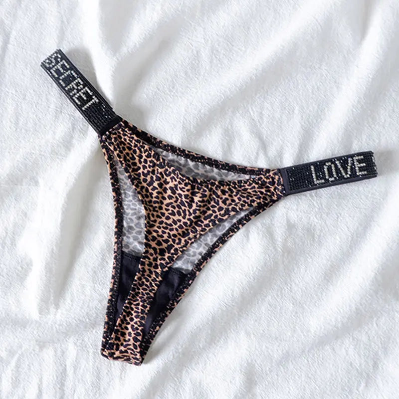 String avec lanière imprimé - Dentelle-Avenue