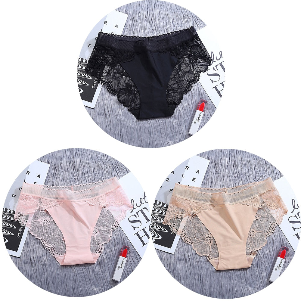 Lot de Culotte nylon et dentelle - Dentelle-Avenue