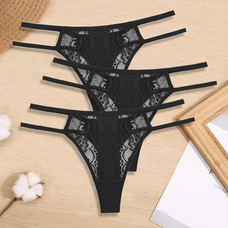 Lot de bikini en dentelle taille basse - Dentelle-Avenue
