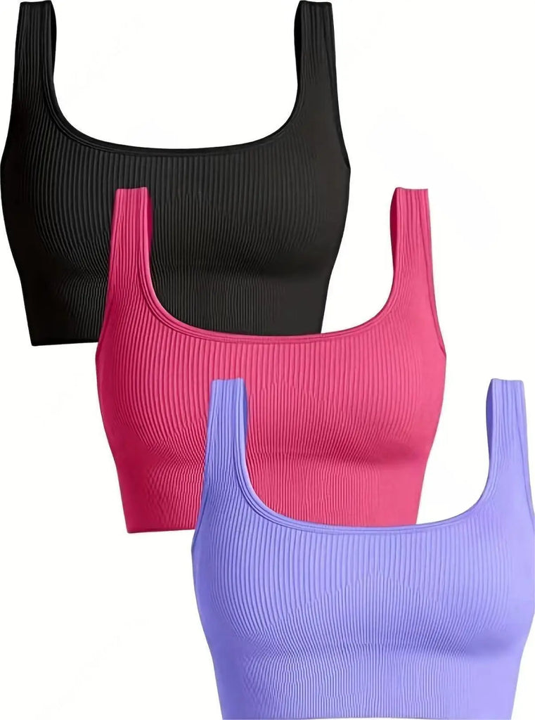 Lot de brassière de yoga x3 - Dentelle-Avenue