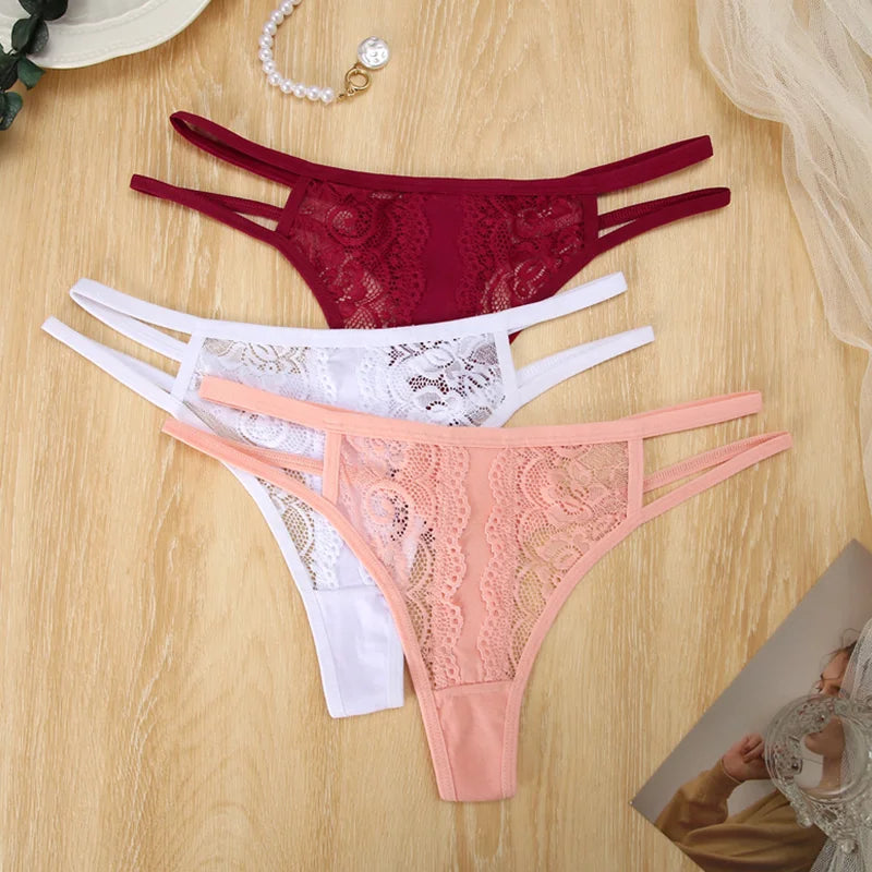 Lot de bikini en dentelle taille basse - Dentelle-Avenue
