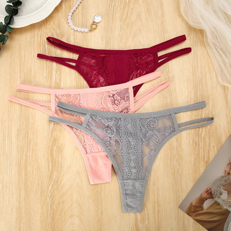Lot de bikini en dentelle taille basse - Dentelle-Avenue