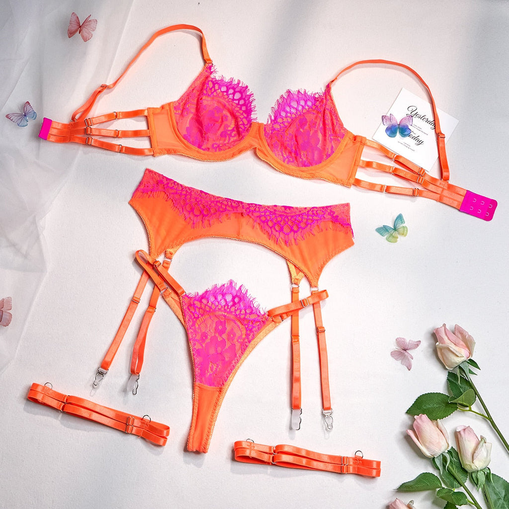 Ensemble lingerie 3pcs - Dentelle-Avenue