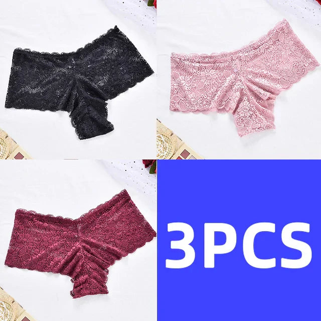 Lot de culotte dentelle taille haute - Dentelle-Avenue