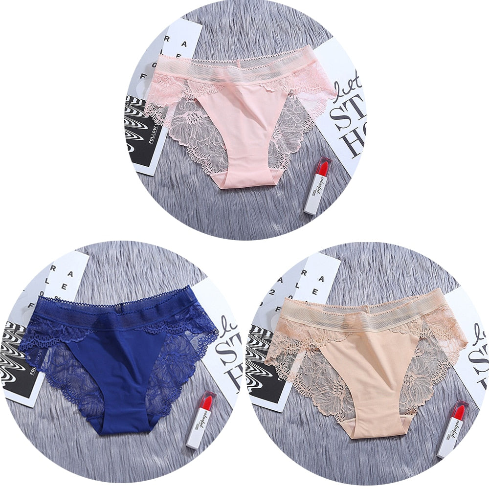 Lot de Culotte nylon et dentelle - Dentelle-Avenue