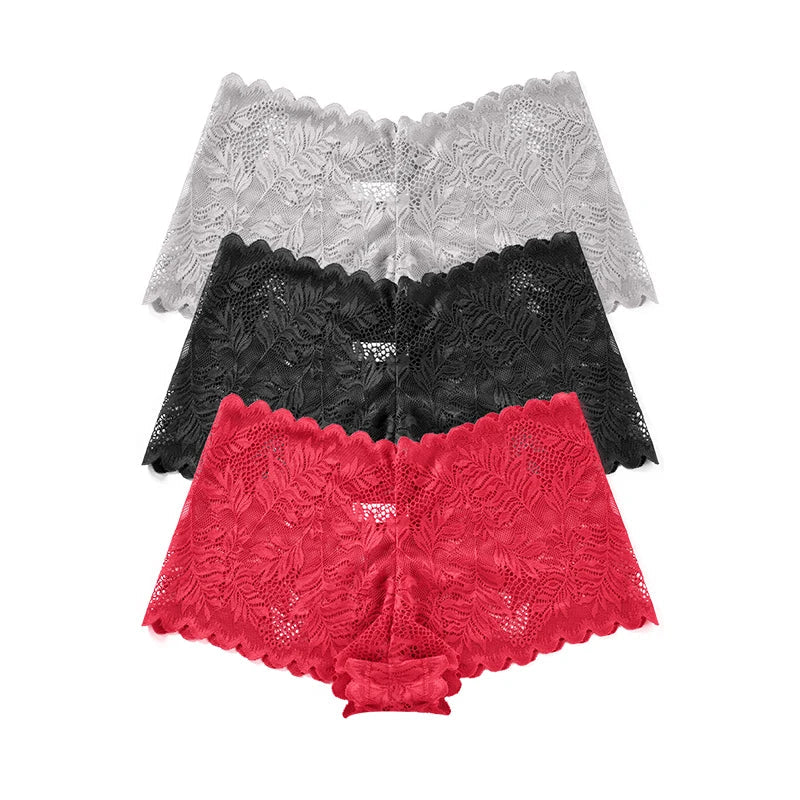 Lot de culottes en dentelle 3 pièces - Dentelle-Avenue
