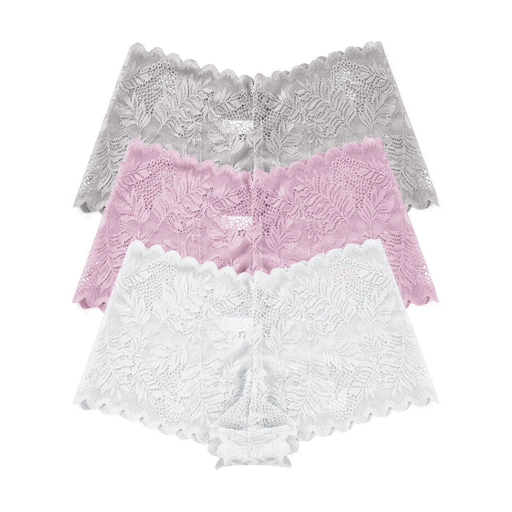 Lot de culottes en dentelle 3 pièces - Dentelle-Avenue