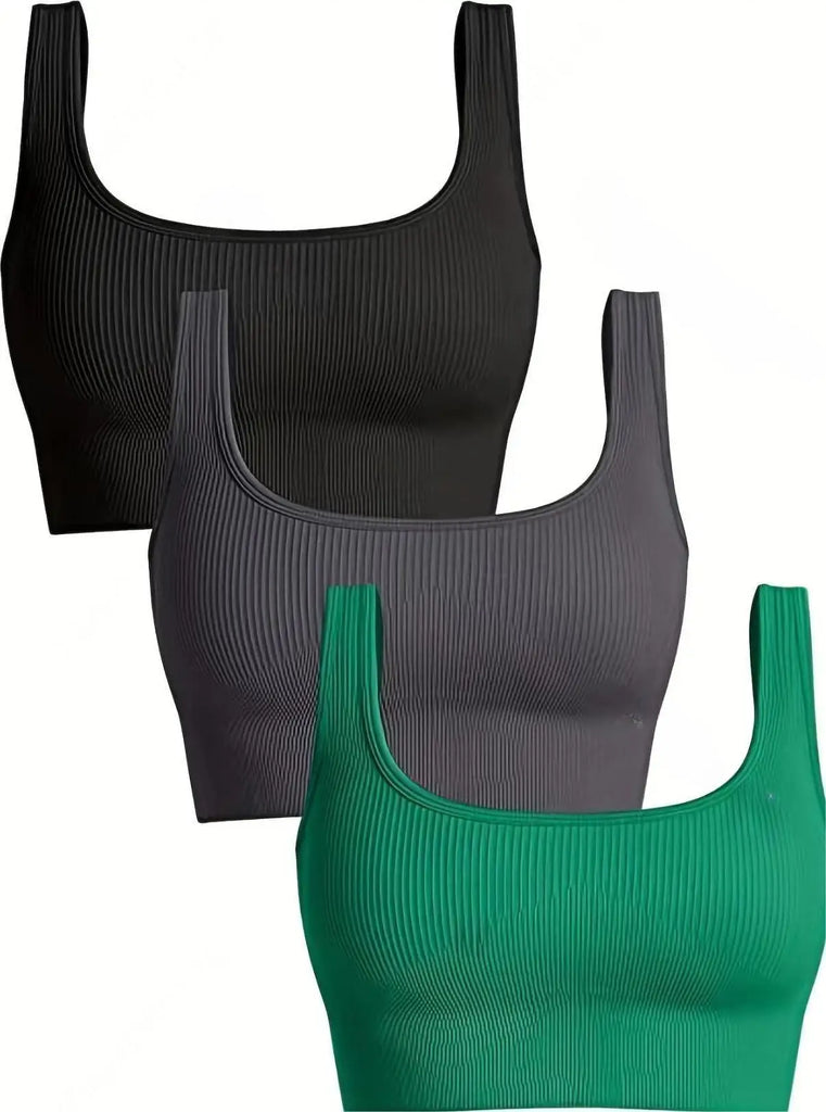 Lot de brassière de yoga x3 - Dentelle-Avenue