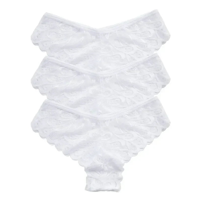 Lot de culotte en dentelle taille basse - Dentelle-Avenue