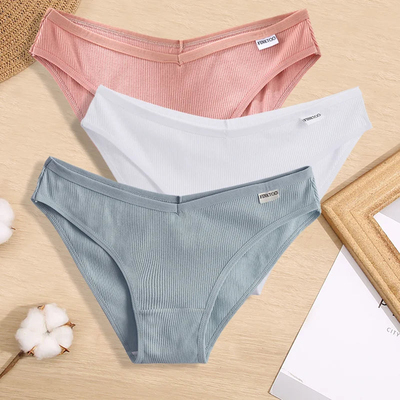 Lot de culottes coton taille basse - Dentelle-Avenue