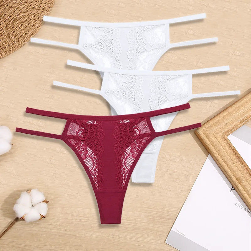 Lot de bikini en dentelle taille basse - Dentelle-Avenue