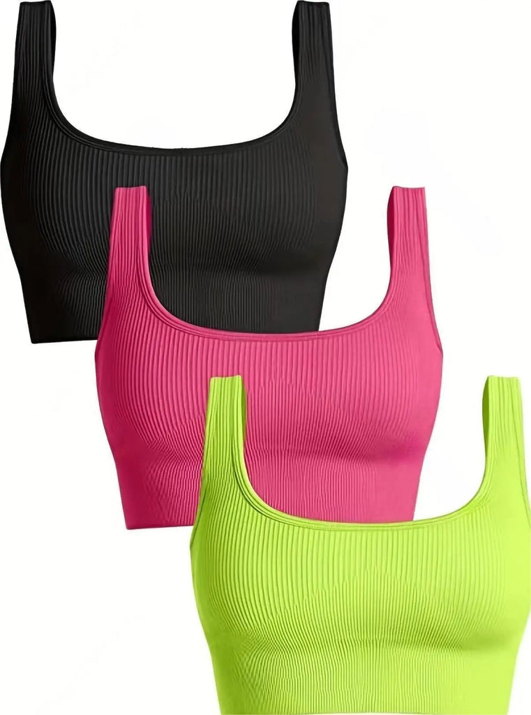 Lot de brassière de yoga x3 - Dentelle-Avenue