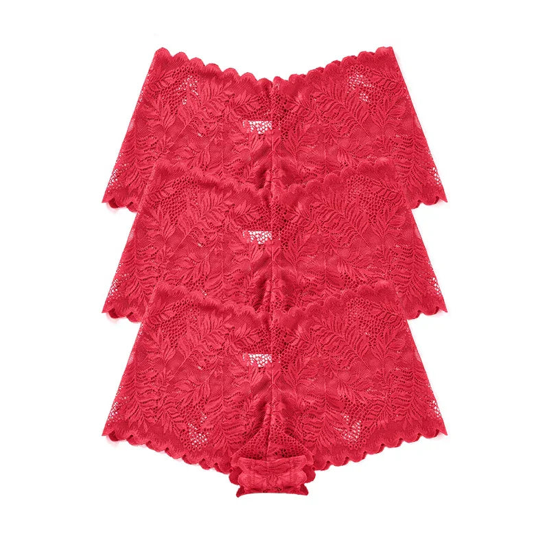 Lot de culottes en dentelle 3 pièces - Dentelle-Avenue