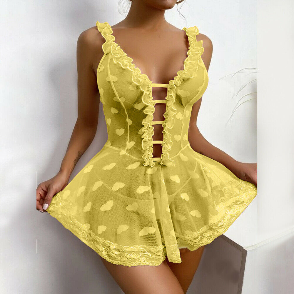 Nuisette dentelle ouverte - Dentelle-Avenue