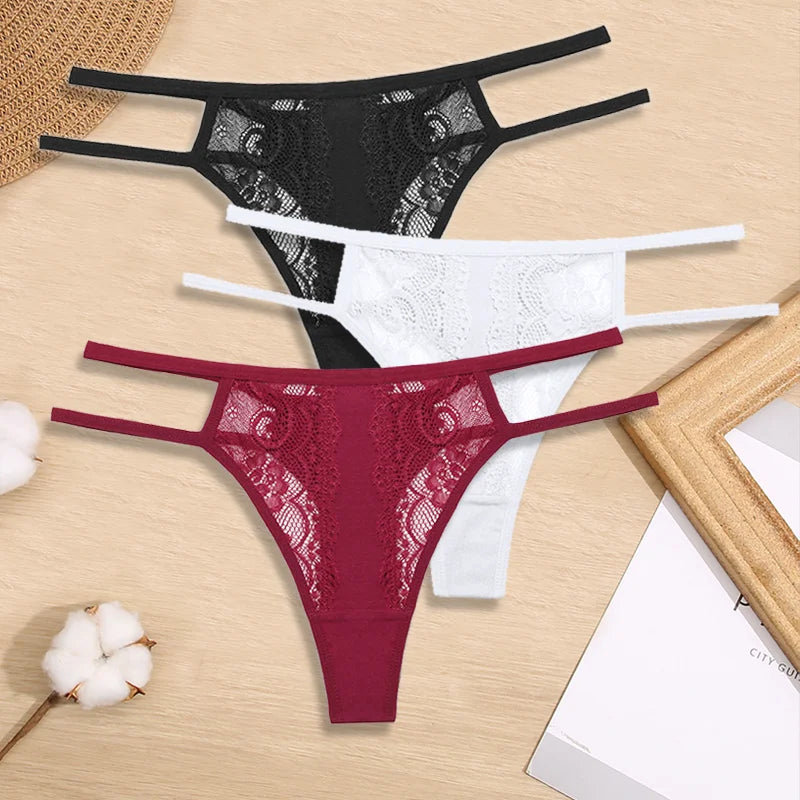 Lot de bikini en dentelle taille basse - Dentelle-Avenue