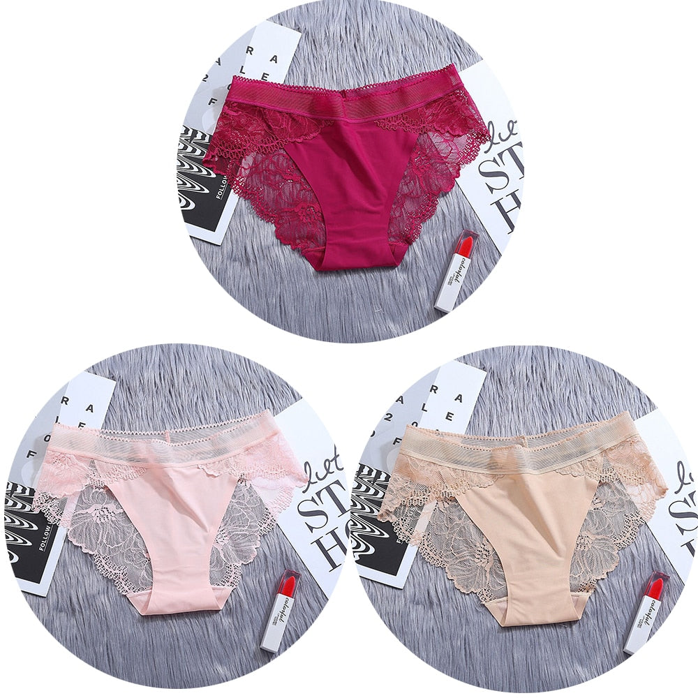 Lot de Culotte nylon et dentelle - Dentelle-Avenue