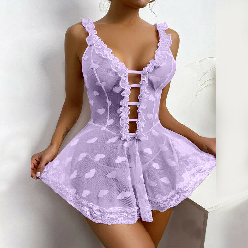 Nuisette dentelle ouverte - Dentelle-Avenue