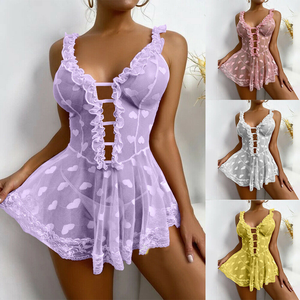 Nuisette dentelle ouverte - Dentelle-Avenue