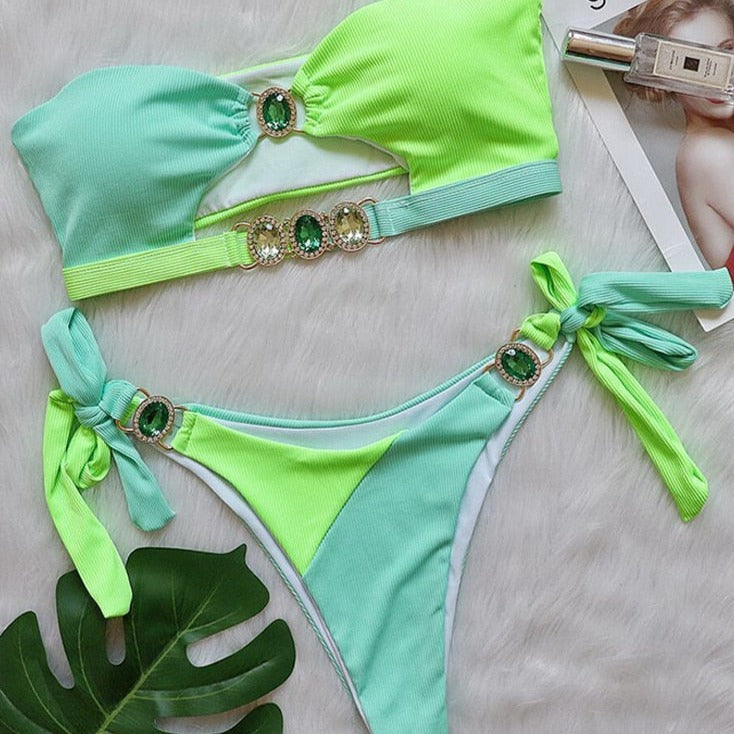 Bikini flashy 2pièces - Dentelle-Avenue