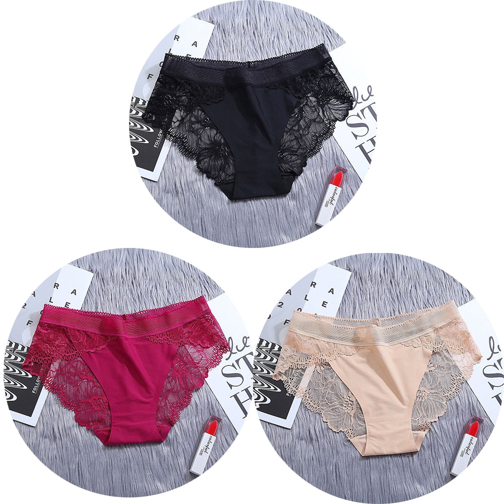 Lot de Culotte nylon et dentelle - Dentelle-Avenue