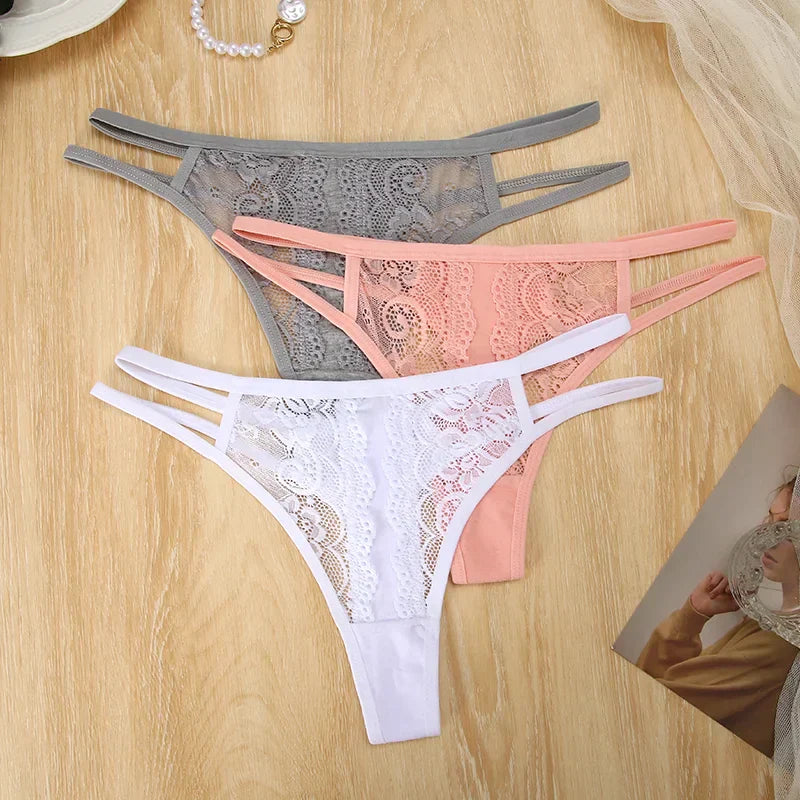 Lot de bikini en dentelle taille basse - Dentelle-Avenue