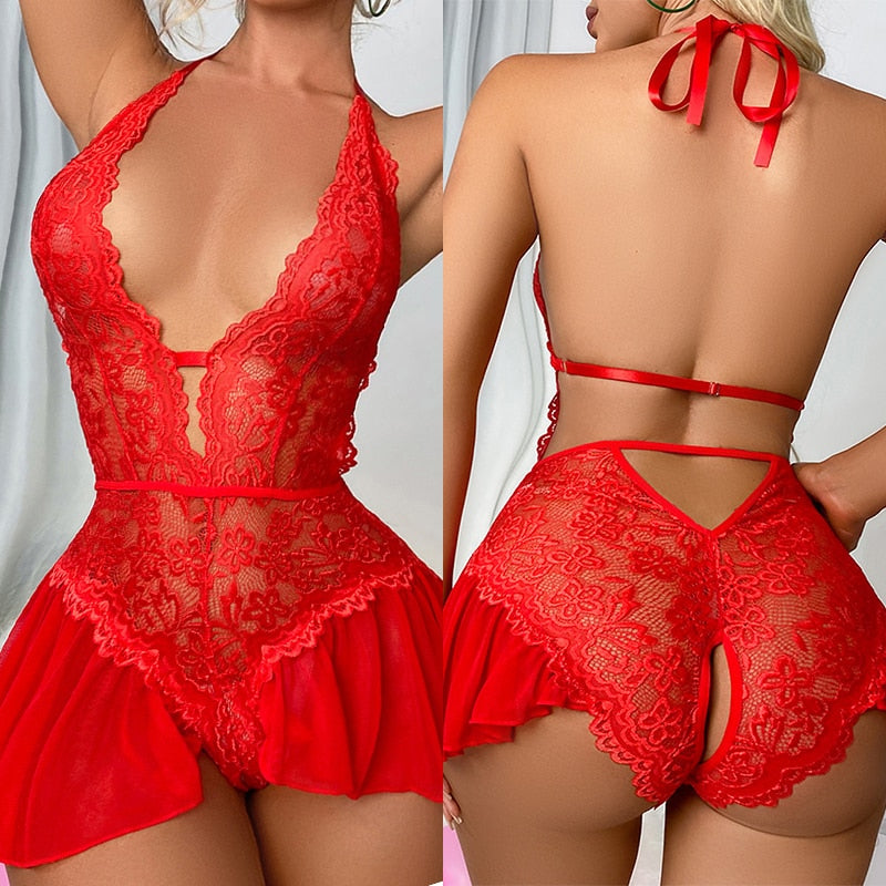 Nuisette ouverte dentelle - Dentelle-Avenue