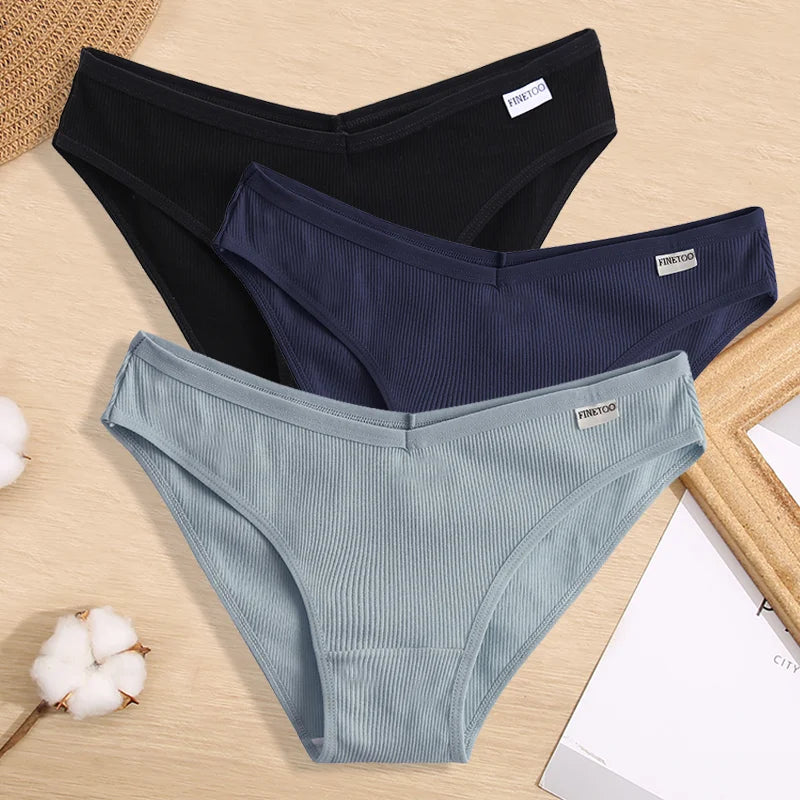 Lot de culottes coton taille basse - Dentelle-Avenue
