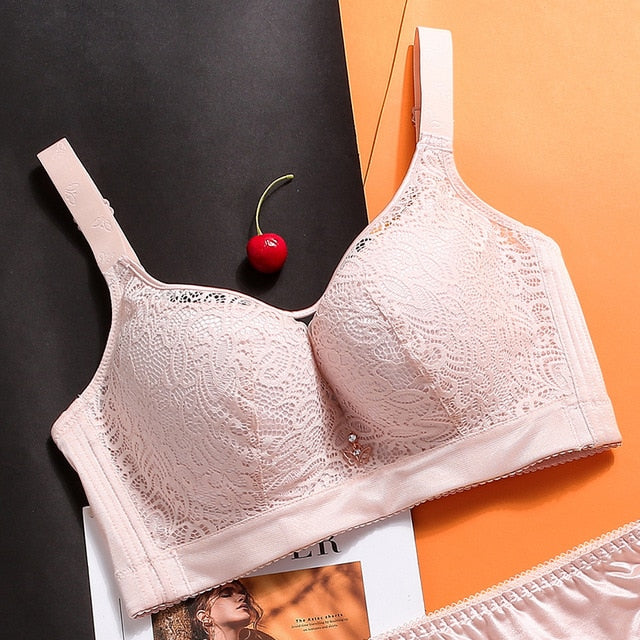 Soutien-gorge push-up dentelle Bonnet C D E - Dentelle-Avenue