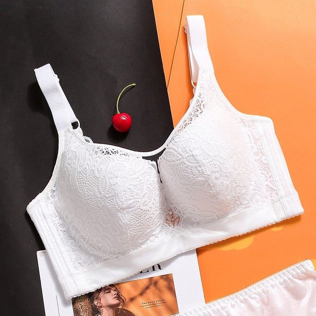 Soutien-gorge push-up dentelle Bonnet C D E - Dentelle-Avenue
