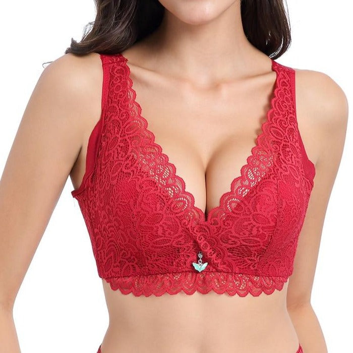 Soutien-gorge en dentelle ultra fine grande taille - Dentelle-Avenue