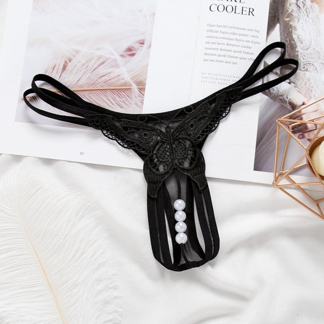 String avec perles - Dentelle-Avenue