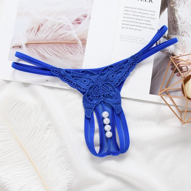 String avec perles - Dentelle-Avenue