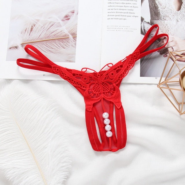 String avec perles - Dentelle-Avenue