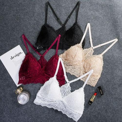 Bralette nylon et dentelle - Dentelle-Avenue