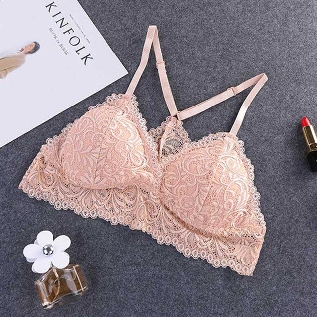 Bralette nylon et dentelle - Dentelle-Avenue