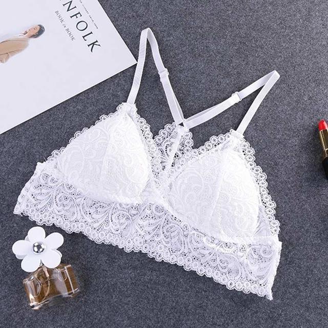 Bralette nylon et dentelle - Dentelle-Avenue