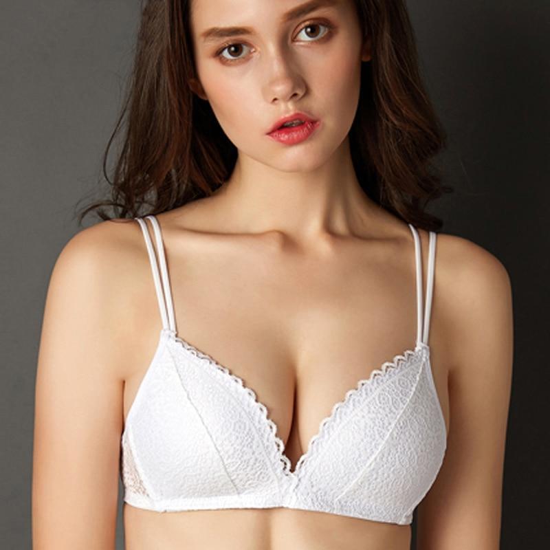 Bralette coton et dentelle - Dentelle-Avenue